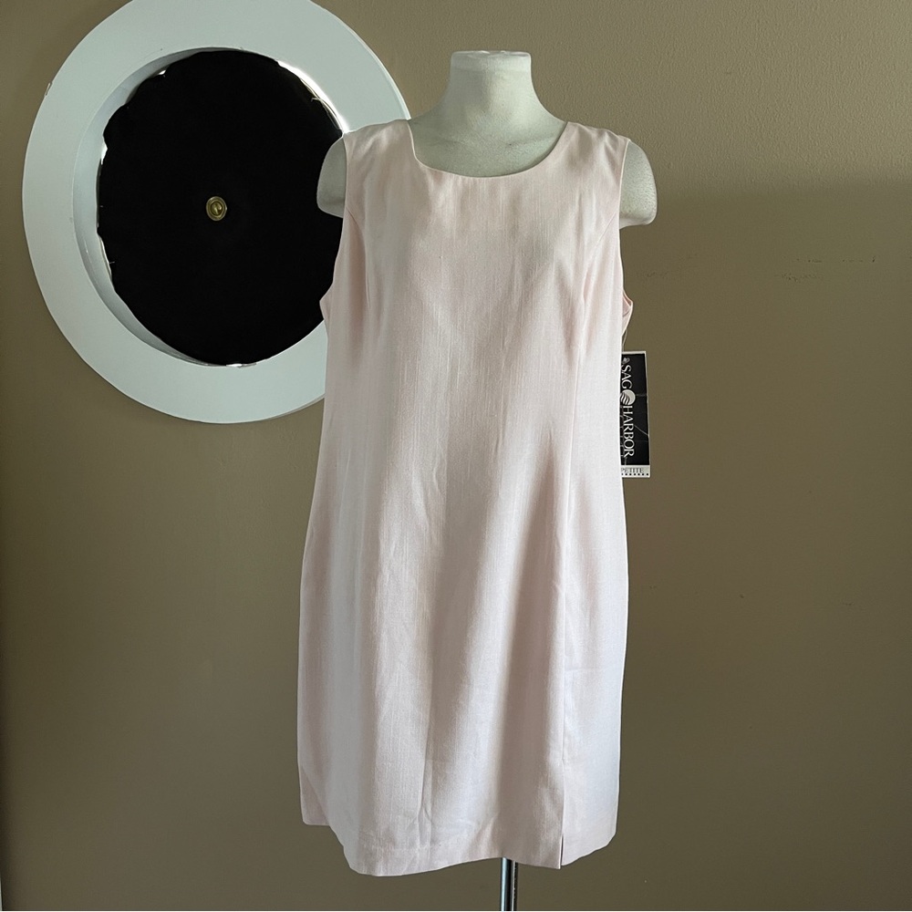 Sag Harbor Vintage NWT Sheath Dress Size 16 Pet — Bay Pink -Classic Fully Lined